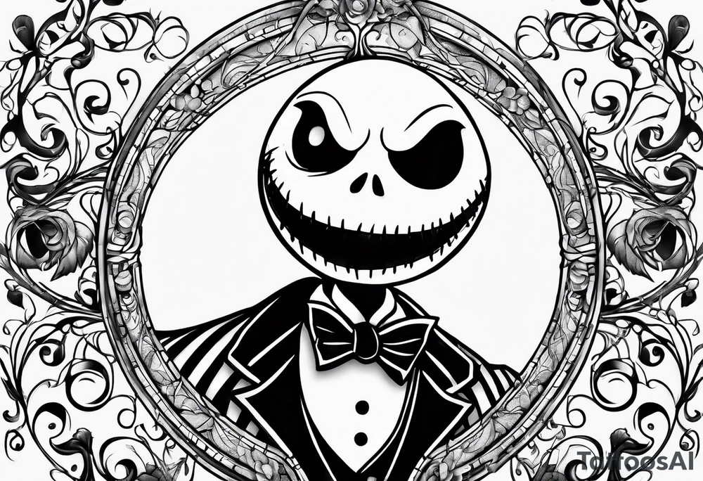 jack skellington tattoo idea