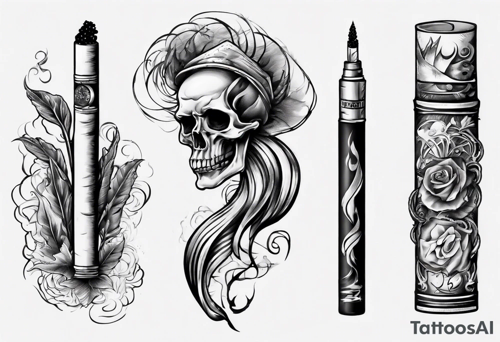 cigarette tattoo idea