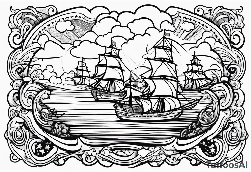 American revolution tattoo idea