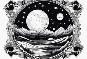 Astronomy tattoo idea