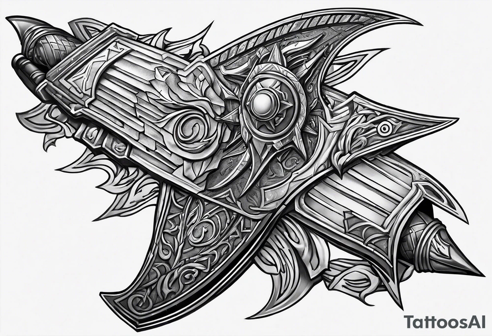 Klingon weapon tattoo idea