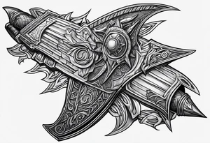 Klingon weapon tattoo idea