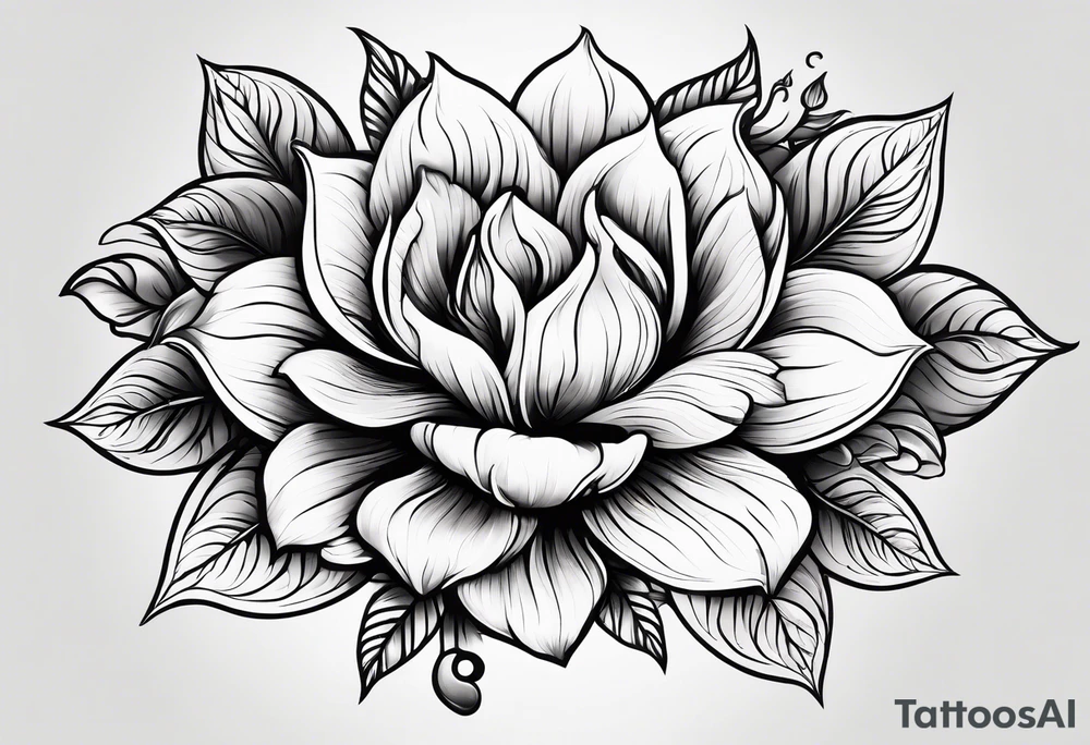 Flower fire for a male tattoo tattoo idea