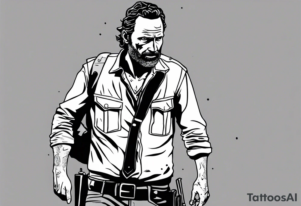 The walking dead rick grimes objet tattoo idea