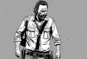 The walking dead rick grimes objet tattoo idea