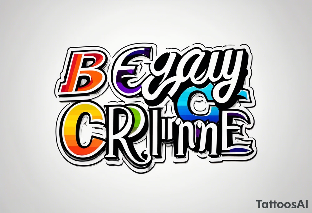 Be gay do crime tattoo idea