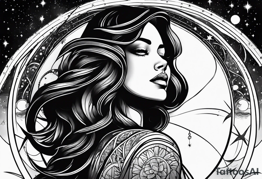 Astronomy tattoo idea