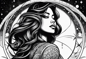 Astronomy tattoo idea