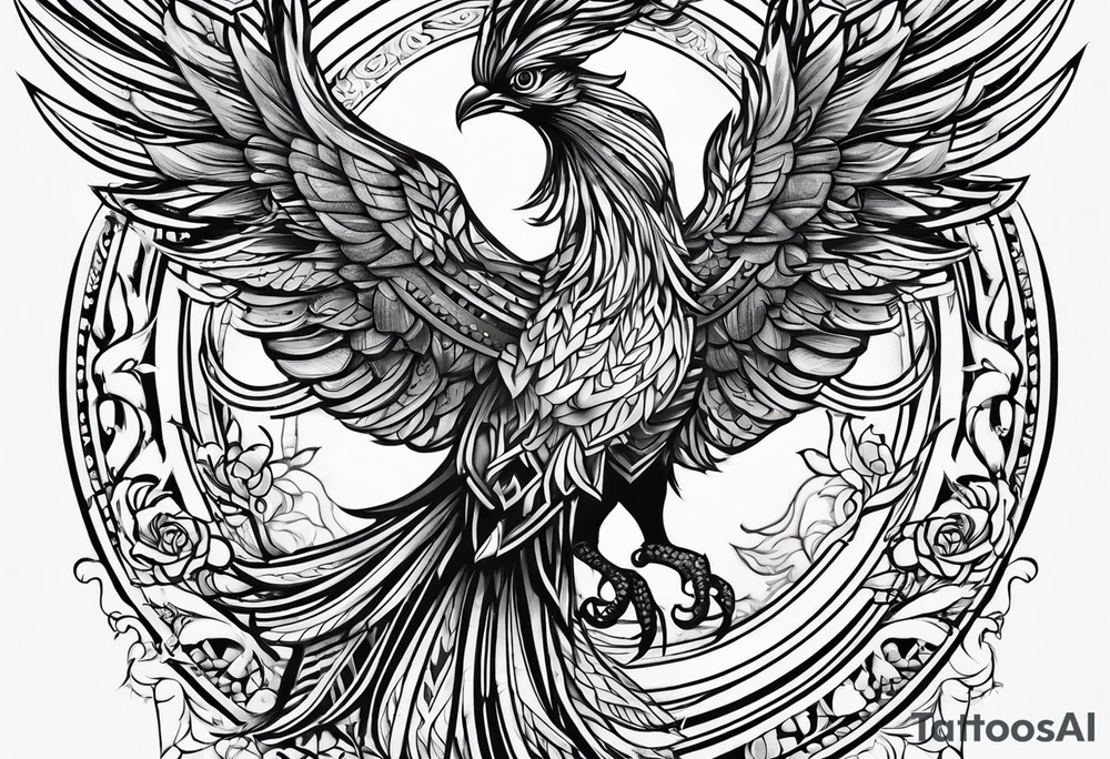 Phoenix tattoo idea