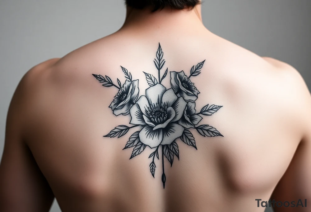 Thigh tattoos no flowers tattoo idea