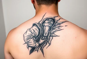 Reality and confusion ripping a solo traveler’s soul in a path no knows tattoo idea