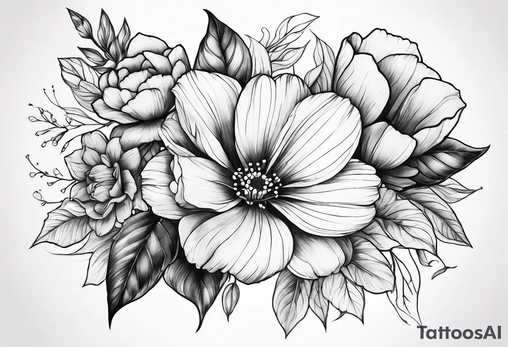 Flowers tattoo idea