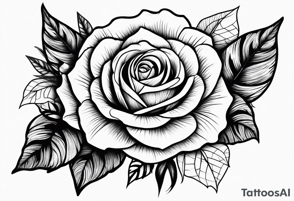 wilderness with roses tattoo idea
