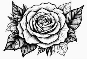 wilderness with roses tattoo idea