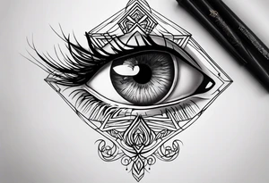 Cover up eye tattoo on my hand tattoo idea
