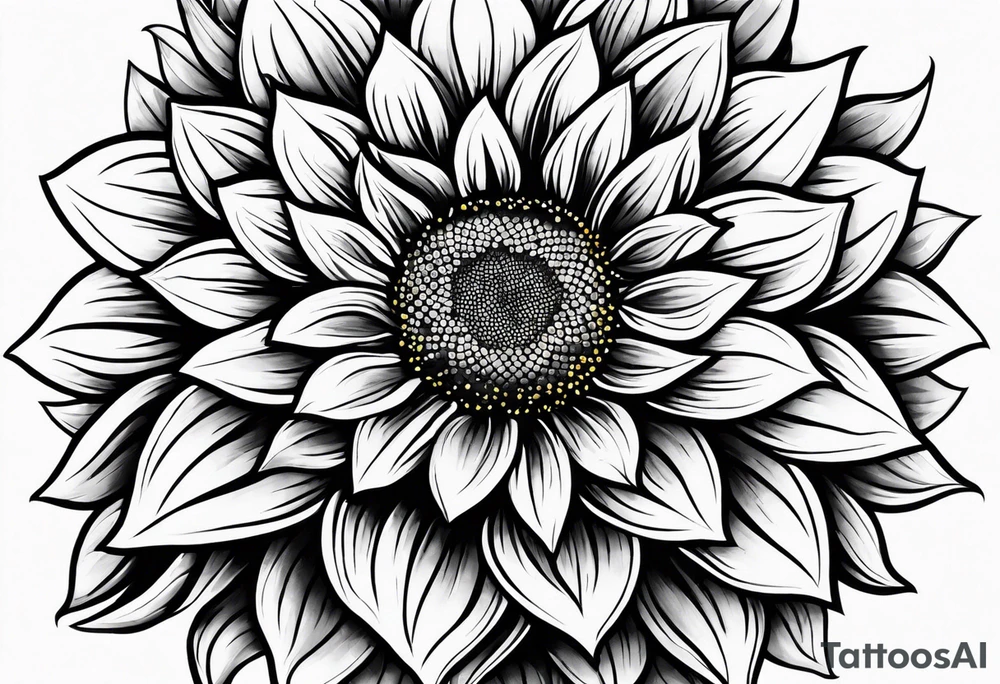 Colorful sunflower arm sleeve tattoo idea