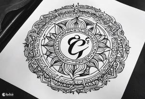 Tattoo ਨਿਰਭਉ ਨਿਰਵੈਰ written in Gurmukhi written text. tattoo idea