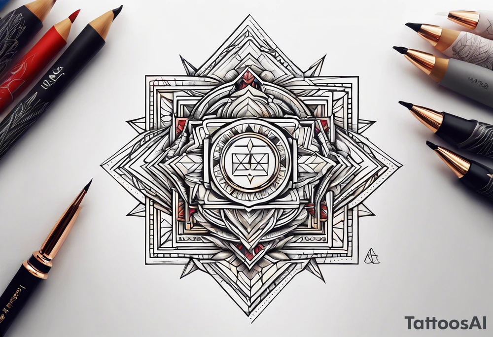 444 number tattoo idea