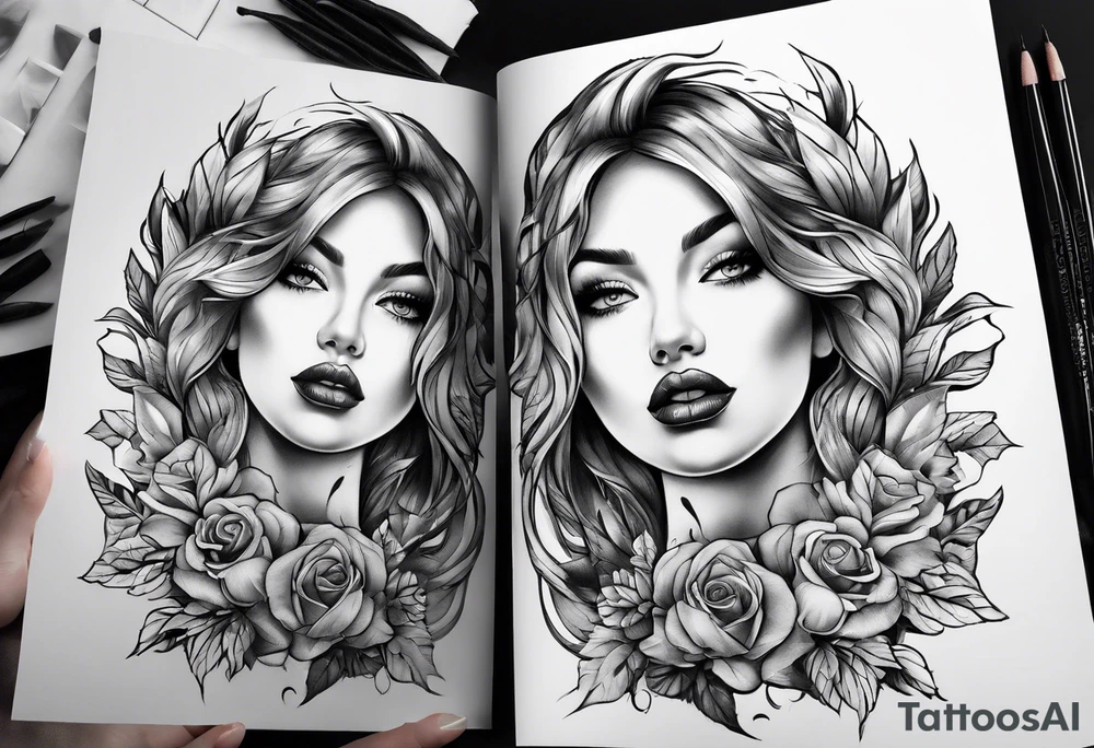 ground on fire tattoo idea