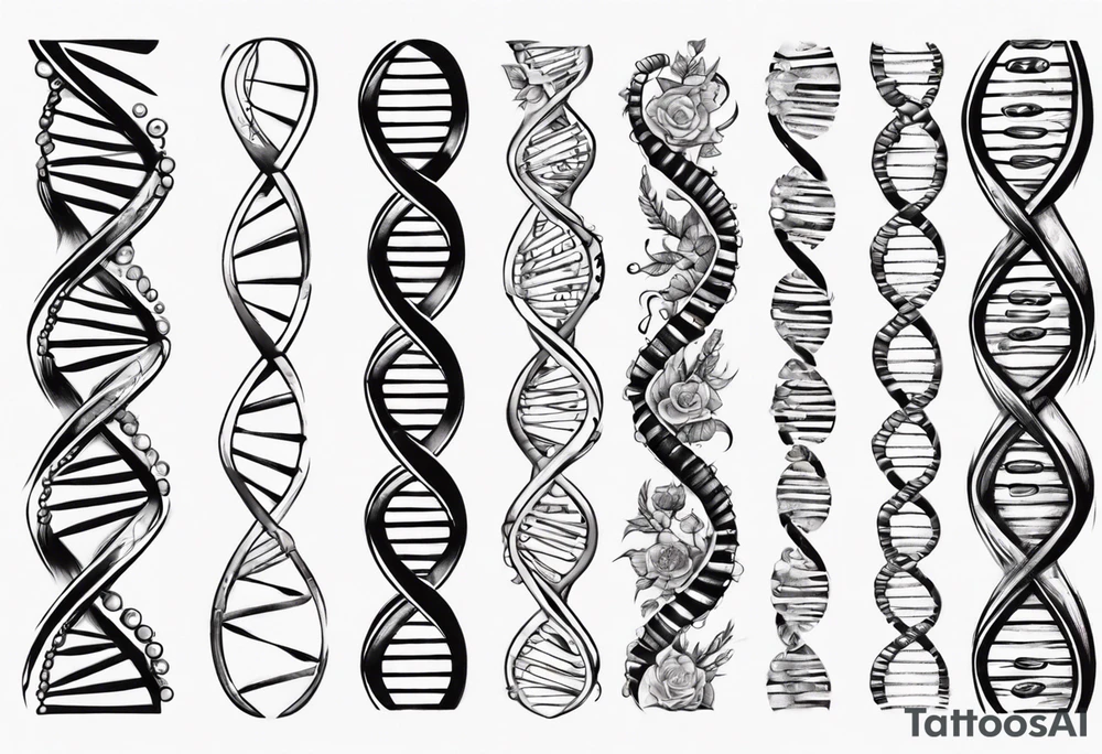 DNA strand tattoo idea