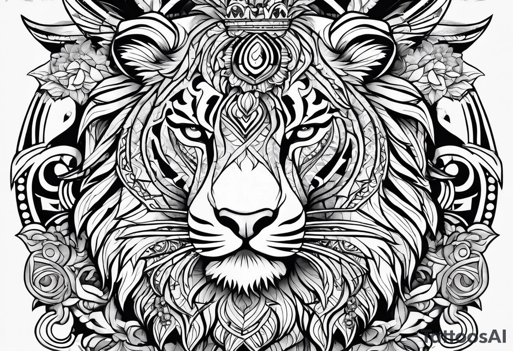 Courage, strong and brave tattoo idea