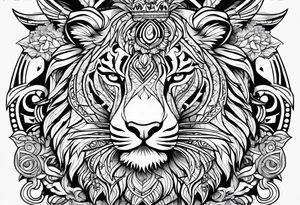 Courage, strong and brave tattoo idea