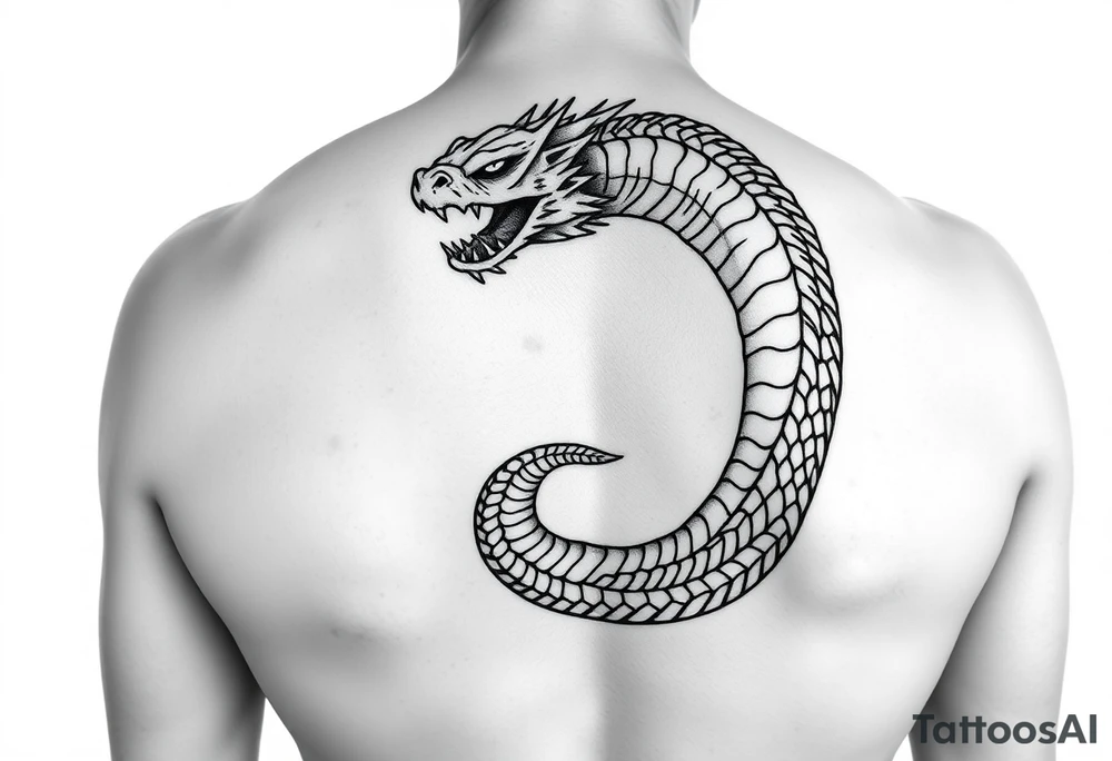 Magestic Sea serpent arm sleeve tattoo tattoo idea