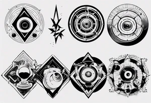 speaker music disc jokey tattoo idea