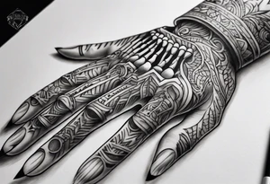 skeleton hand,says kayla somewhere on it, tattoo idea