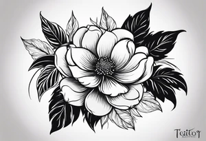 This phrase 'God grant me the serenity to accept the things I cannot change, Courage to change the things I can, and Wisdom to know the difference.' In a flower tattoo idea