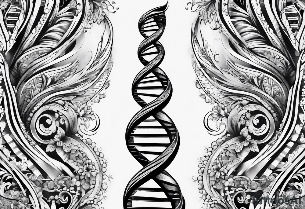 DNA strand tattoo idea