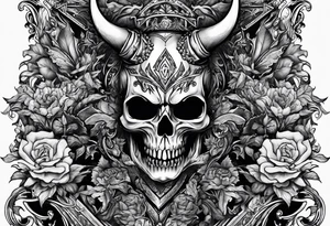 Write the Sentence: "Don't deal with the devil" tattoo idea