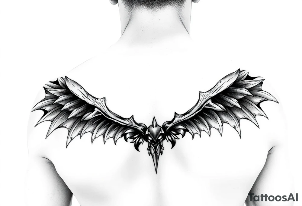 Goth and heavy metal sleeve tattoo idea