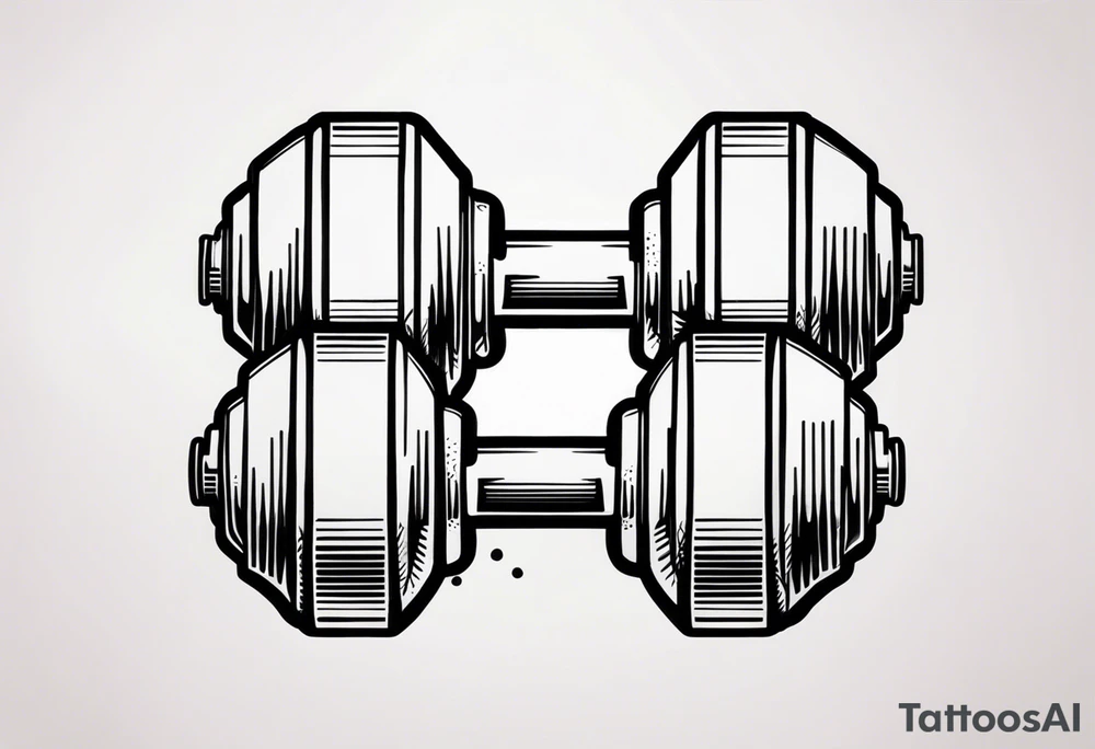 Dumbell tattoo idea