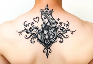 Queen of Hearts tattoo idea