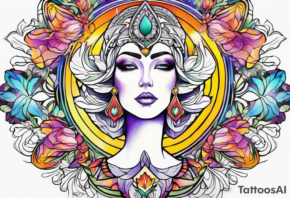 Goddess iris tattoo idea