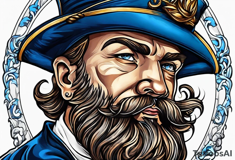 a blue nose tattoo idea