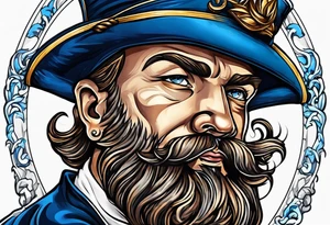 a blue nose tattoo idea