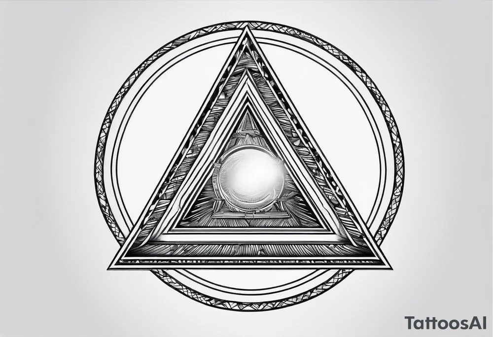 A triangle with nothing inside of it very simple, just a few lines tattoo idea A triangle with nothing inside of it very simple, just a few lines tattoo idea