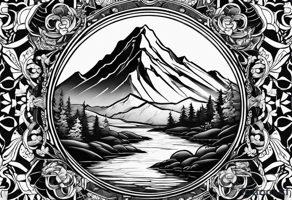 Small
Black
Mountain tattoo idea