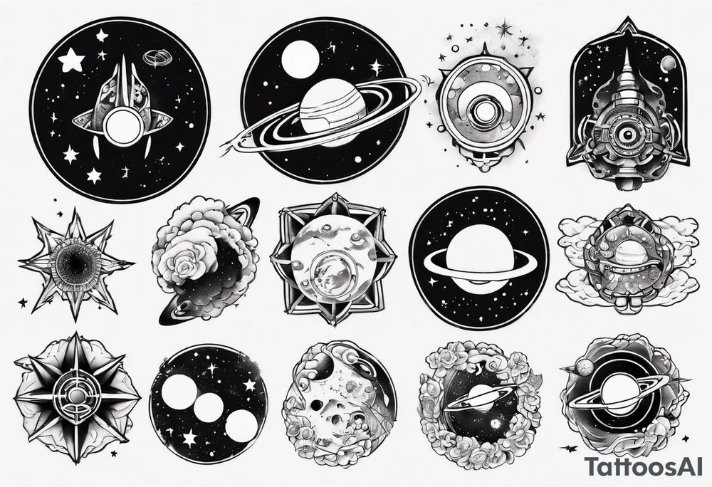 space tattoo idea