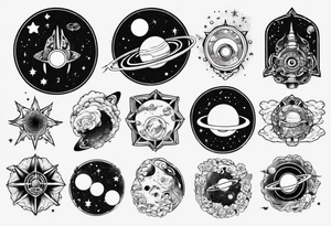 space tattoo idea