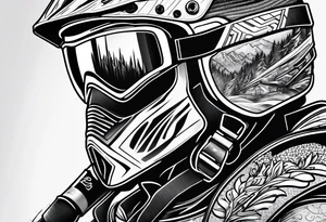 Skier tattoo idea