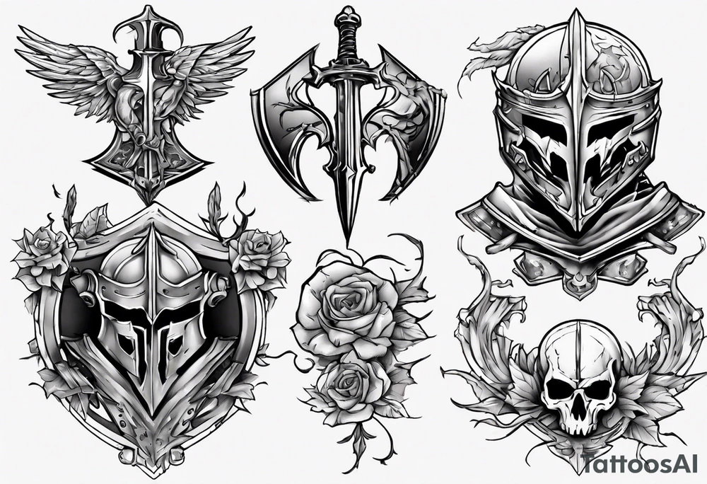 Fallen knight tattoo idea