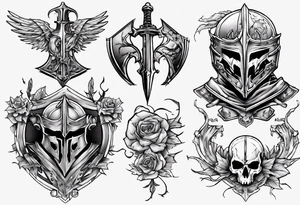 Fallen knight tattoo idea