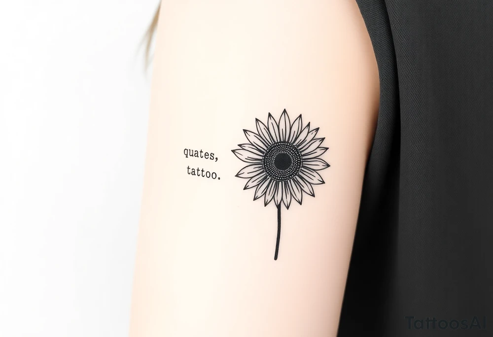 Quotes 
paintbrush
Sunflower tattoo idea