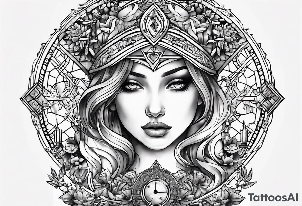 i want a libra holding on side the brain and on the other side the heart tattoo idea