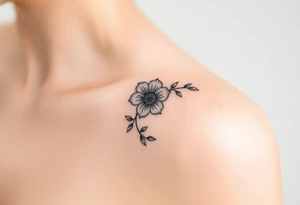 January December July birthday flower infinity flower tattoo idea