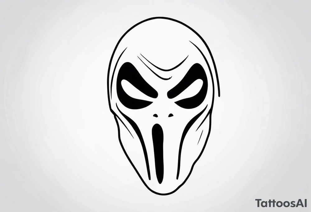 ghostface killer from scream tattoo idea