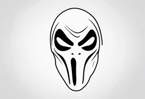 ghostface killer from scream tattoo idea